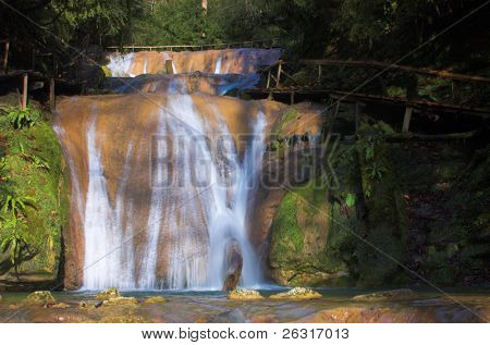 Wasserfall frisch Kaskade, Landschaft, Sotschi, Russland