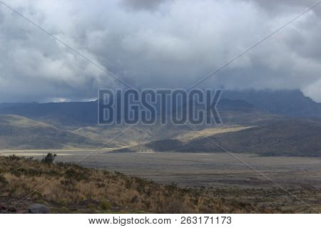 View On The Strato Vulcano Cotopaxi, Ecuador
