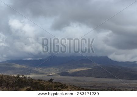 View On The Strato Vulcano Cotopaxi, Ecuador