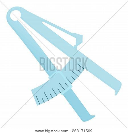 Bodyfat Fat Calipers Icon. Cartoon Illustration Of Bodyfat Fat Calipers Icon For Web