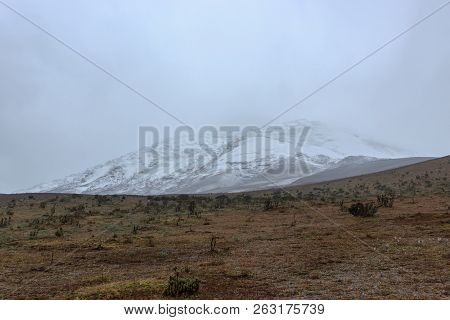 View On The Strato Vulcano Cotopaxi, Ecuador