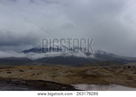 View On The Strato Vulcano Cotopaxi, Ecuador