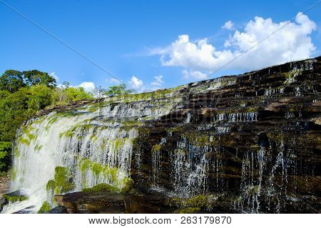 Waterfall Of Hacha In Canaima - Venezuela
