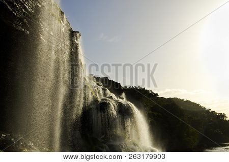 Waterfall Of Hacha In Canaima - Venezuela