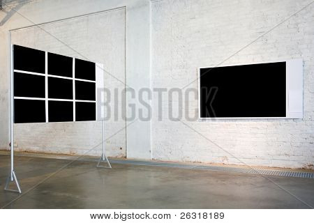 Due vuoti neri grandi banner su esposizione