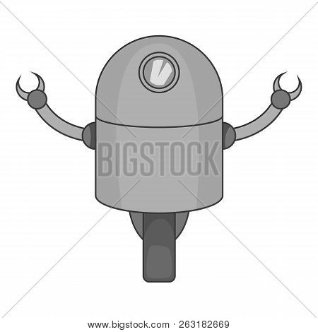 Telemechanical Device Icon In Monochrome Style Isolated On White Background Illustration
