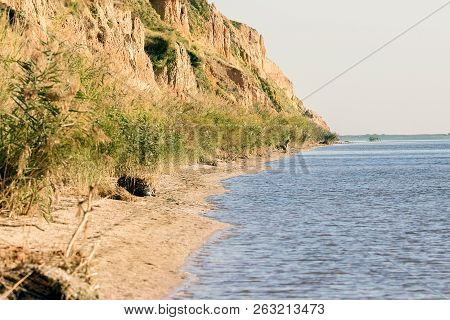 Image Of The Estuary Coast With Clay Cliffs Of Stanislav