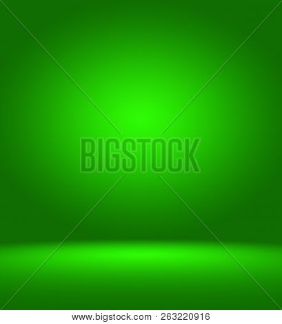 Abstract Blur Empty Green Gradient Studio Well Use As Background, Website Template, Frame, Business 