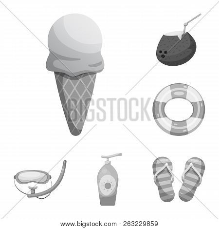 Vector Design Of Pool And Swimming Icon. Collection Of Pool And Activity Vector Icon For Stock.