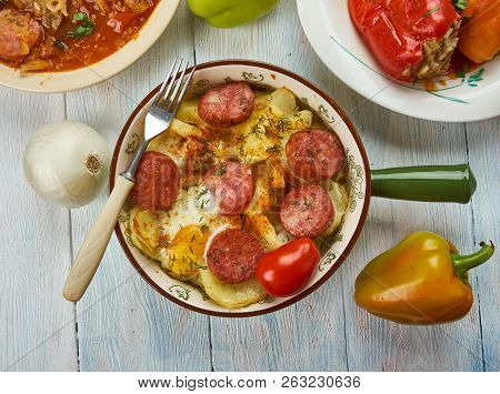 Hungarian  Rakott Krumpli