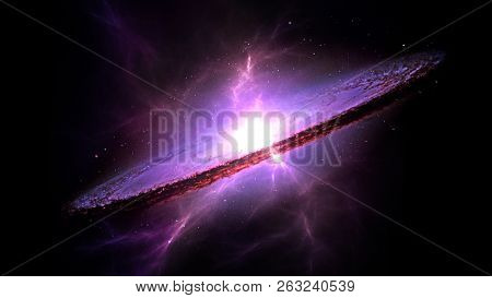 Planets And Galaxy, Cosmos, Physical Cosmology, Science Fiction Wallpaper. Beauty Of Deep Space. Bil
