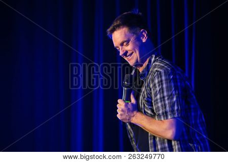 HUNTINGTON, NY - OCT 13: Comedian Jim Breuer performs at the Paramount on October 13, 2018 in Huntington, New York.