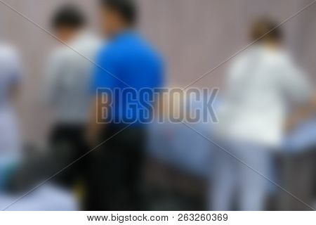 Cadio Ankle Vascular Index, Cavi Measurement. Blurry Background