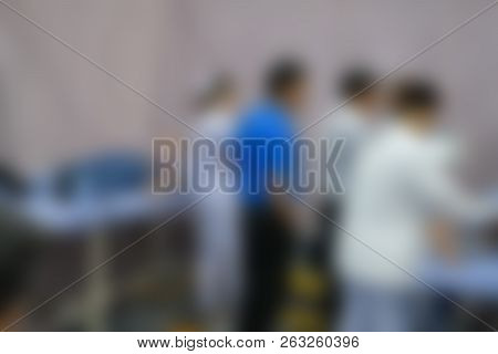 Cadio Ankle Vascular Index, Cavi Measurement. Blurry Background
