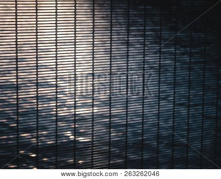 Protection Steel Fence With Sparkling Water Flicks In The Background - Freedom Concept