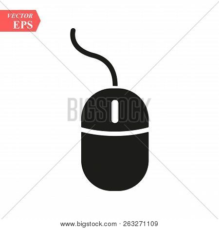 Vector Version. Computer Mouse Icon. Eps 10 Illustration. Easy To Edit