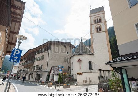 Brenner, Austria, July 23, 2018. Light Traffic Passing Across The Brenner Pass. The Brenner Pass Is 