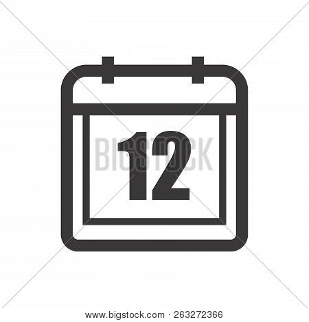 Calendar Icon,reminder Icon Isolated On White Background,schedule Set Icon,eps 10