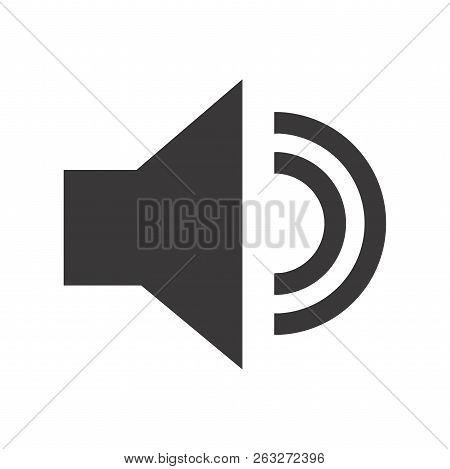 Speaker Icon,sound Vector,volume Up Sign Isolated On White Background