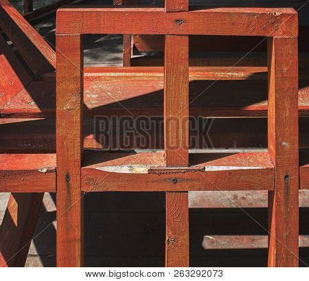 Abstract wooden background. Wooden background. Abstract bench.