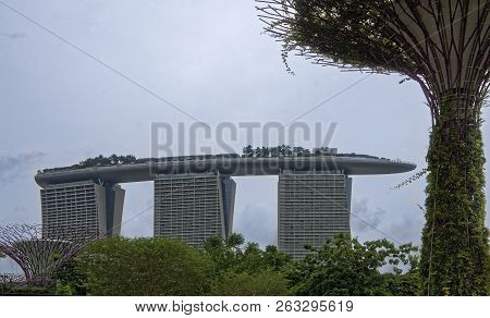 Singapore, Singapore- August 08, 2018: Gardens By The Bay