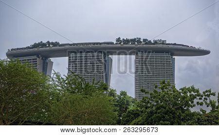 Singapore, Singapore- August 08, 2018: Gardens By The Bay
