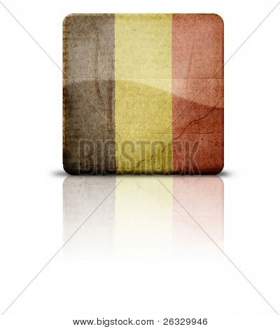 Grunge stil för belgisk flagg