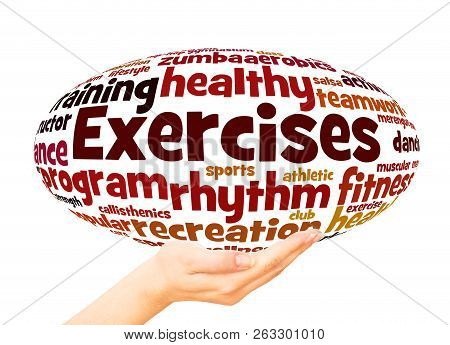 Exercises Word Cloud Sphere Concept