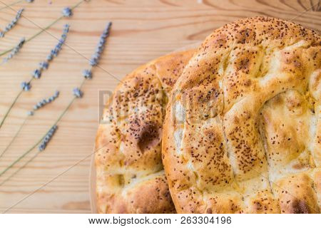 Turkish Ramadan Pidesi.