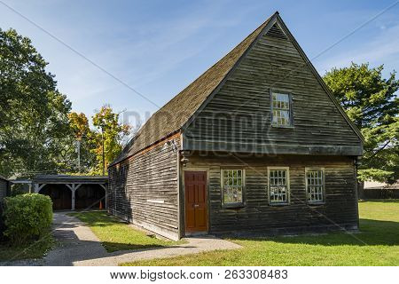 National Historic Saugus Iron Works About 10 Miles From Boston In Saugus, Massachusetts. Site Of The
