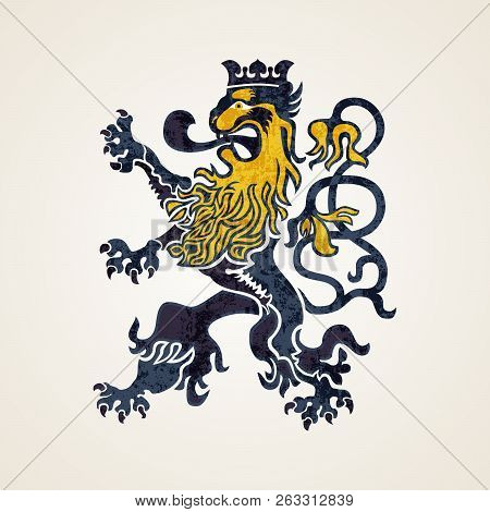 Creative Abstract Lion Logo Design. Vector Illustration.  Eps 10