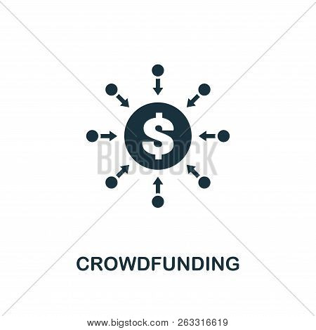 Crowdfunding Icon. Premium Style Design From Crowdfunding Icon Collection. Ui And Ux. Pixel Perfect 