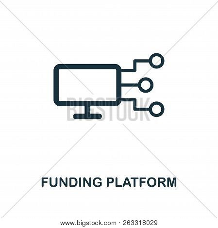 Funding Platform Icon. Premium Style Design From Crowdfunding Icon Collection. Ui And Ux. Pixel Perf