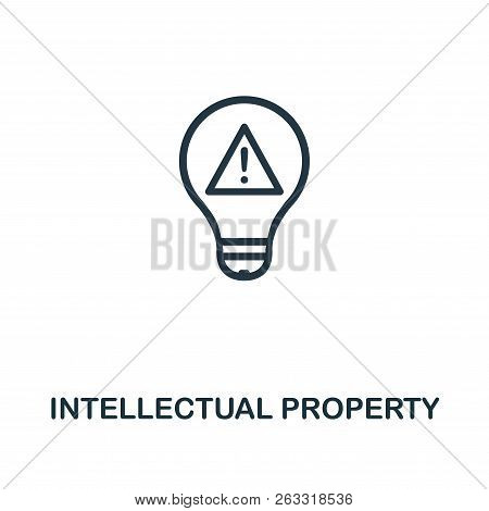 Intellectual Property Icon. Premium Style Design From Crowdfunding Icon Collection. Ui And Ux. Pixel