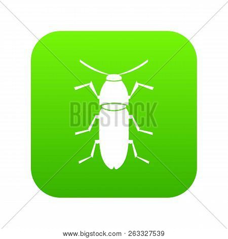 Cereal Leaf Beetle Icon Digital Green For Any Design Isolated On White Vector Illustration