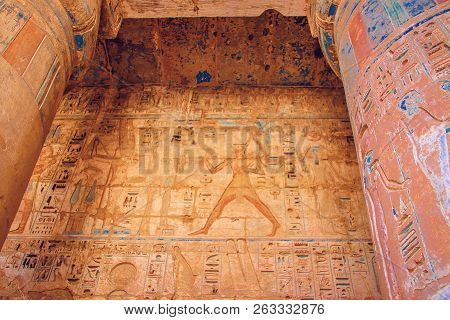 Beautiful Ancient Temple Of Medina-habu. Egypt, Luxor.