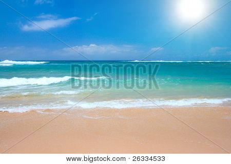 Escena de la playa