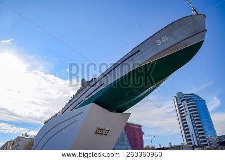 Novorossiysk, Russia - September 29, 2018: Monument To The Heroic Sailors Chernomortsam