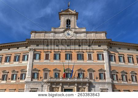 Palazzo Montecitorio Is A Palace In Rome And The Seat Of The Italian Chamber Of Deputies