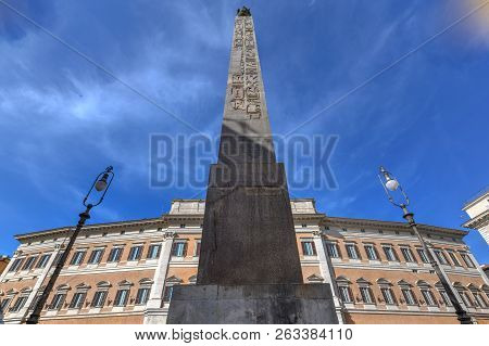 Obelisk Of Montecitorio - Rome, Italy
