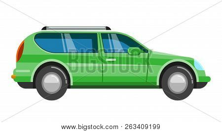 Blue Suv Car. Jeep Family Roadster Automobile Sport Off-road Vehicle