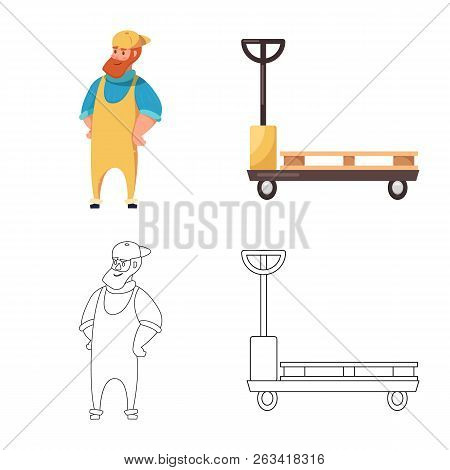 Vector Design Of Goods And Cargo Icon. Collection Of Goods And Warehouse Vector Icon For Stock.