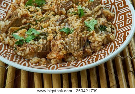Hyderabadi Mutton Tahari - Mutton Pulao, Hyderabadi Biryani