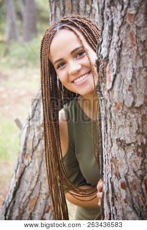 Young And Beautiful Girl With Braided Hair