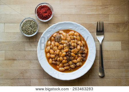 Baked Beans / Kuru Fasulye / Turkish Food.