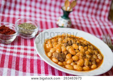 Baked Beans / Kuru Fasulye / Turkish Food.