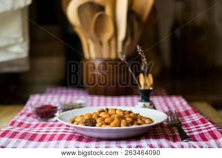 Baked Beans / Kuru Fasulye / Turkish Food.