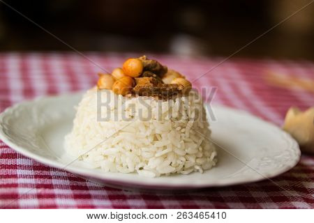 Baked Beans On A Rice / Kuru Fasulye.