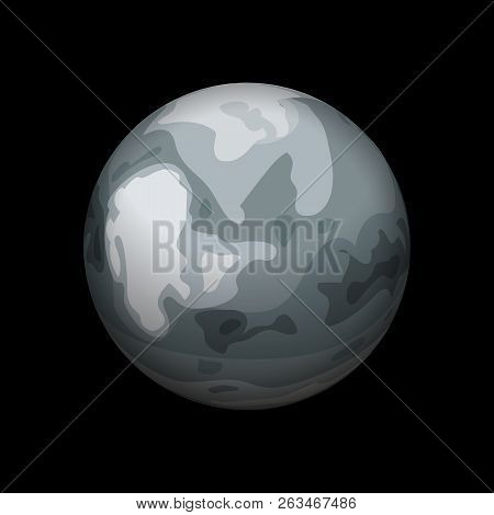 Pluto Planet Icon. Isometric Of Pluto Planet Vector Icon For Web Design Isolated