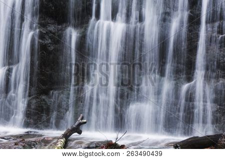 A Blurred Waterfall At Burr Pond State Park In Torrington Connecticut